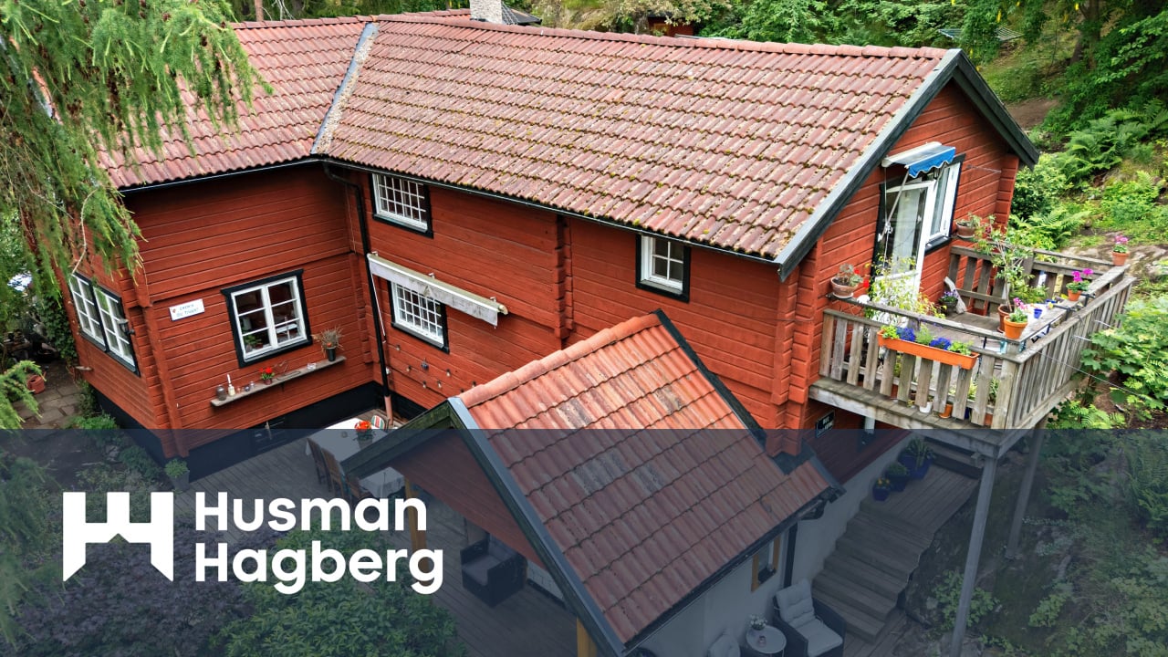 147 m² Villa på Ringleksvägen 40 Eriksvik Nacka kommun - video