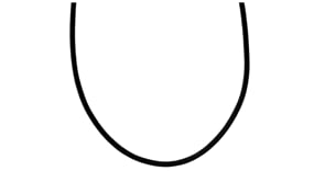 Italian Black Leather Cord Necklace with 18kt Gold Over Sterling