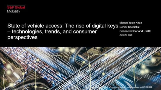 State of vehicle access: The rise of digital keys – technologies, trends, and consumer perspectives