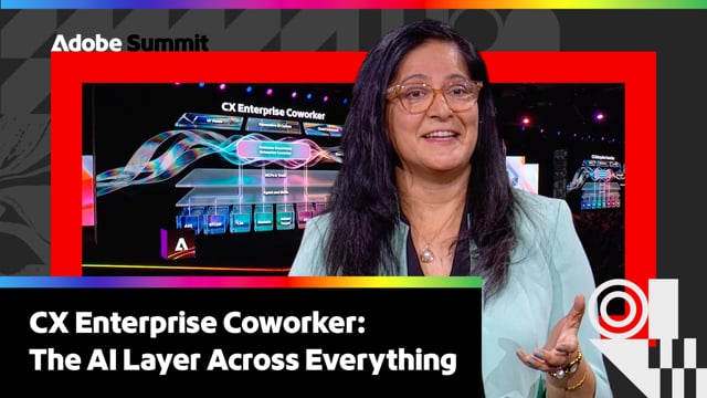 Video still from Adobe CX Enterprise Coworker with Anjul Bhambhri