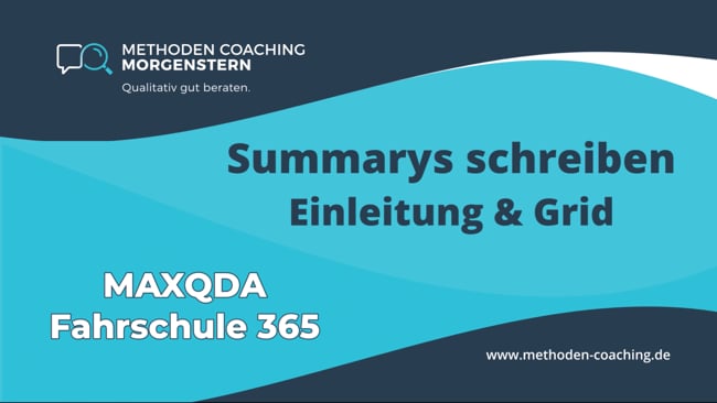 Summarys schreiben | Einleitung & Grid