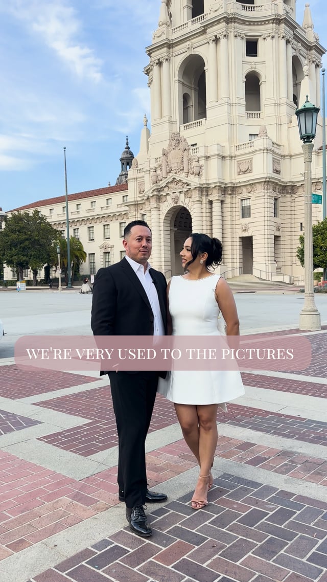Poster fallback for Pasadena wedding review testimonial