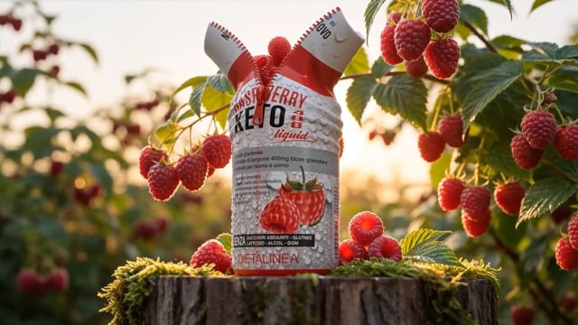Raspberry Keto — AI продуктова реклама