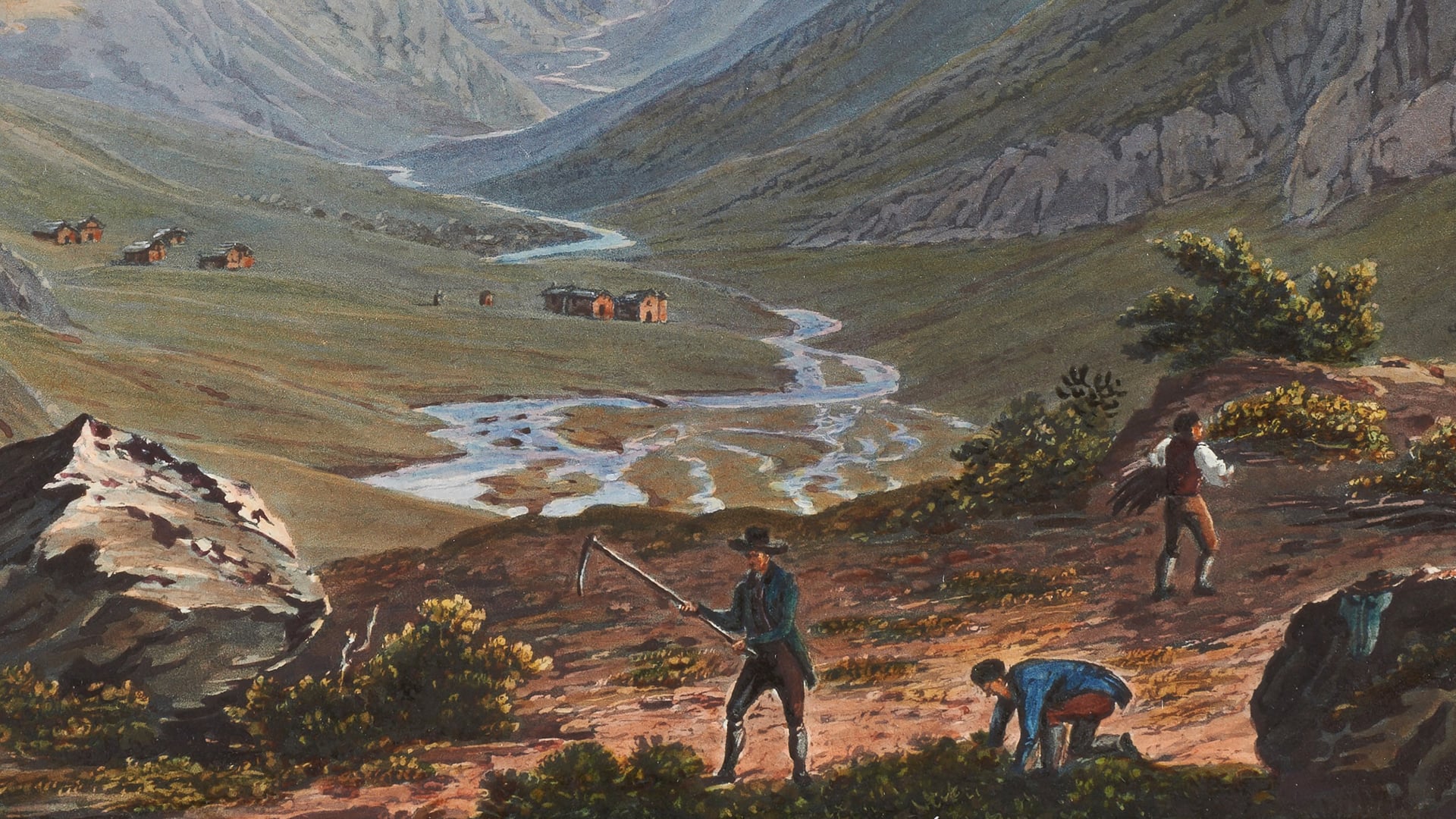 Die ersten K&uuml;nstler und Naturforscher kommen, um 1800