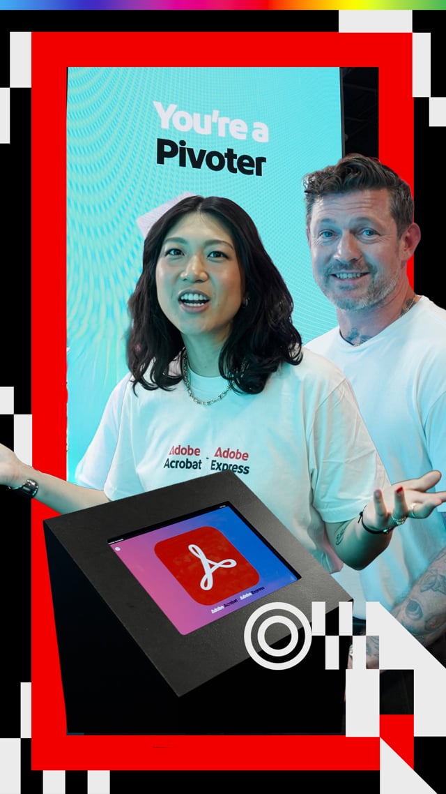Video still from Acrobat Express Activation Booth