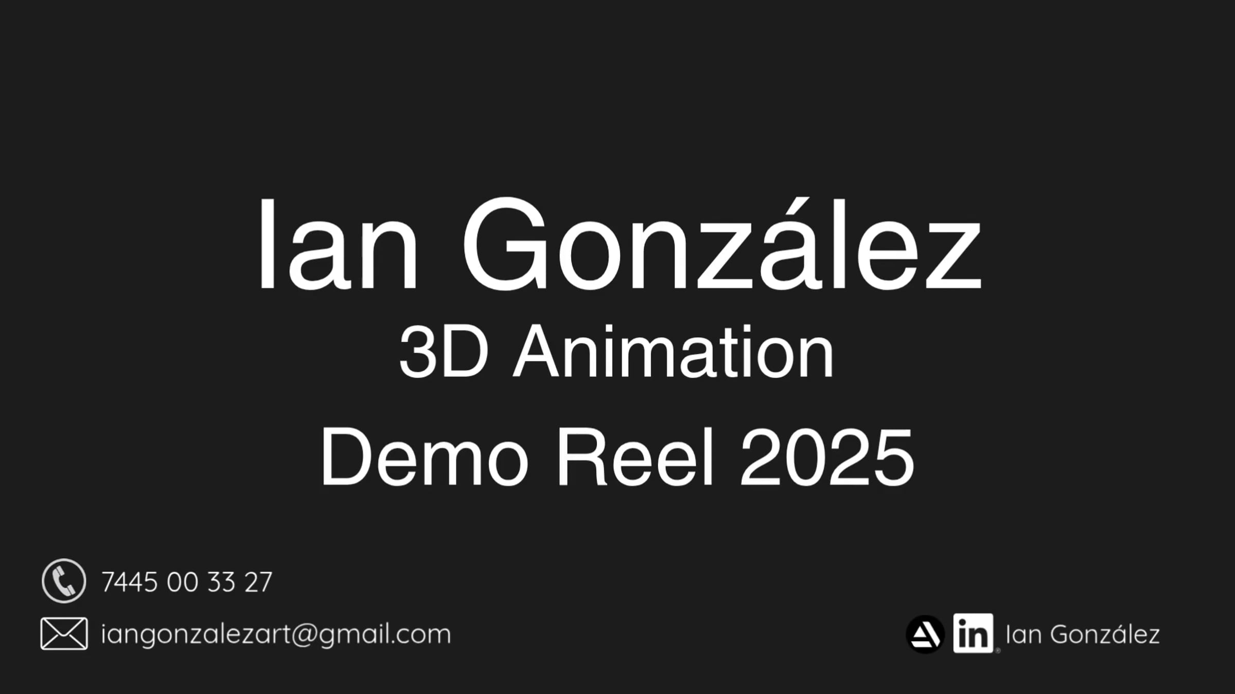 Ian González - 3D Animation Demo | Videos & Movies on Vimeo