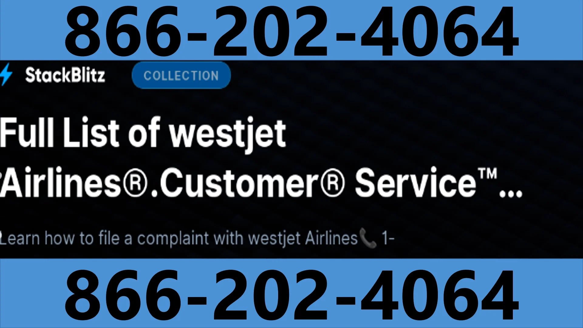 Complete&trade;{List} of Westjet Airlines &reg;&trade; &reg; Customer&reg; Service Numbers Structured Step by Step Guide