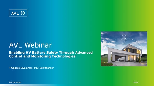 Enabling HV battery safety through advanced control and monitoring technologies