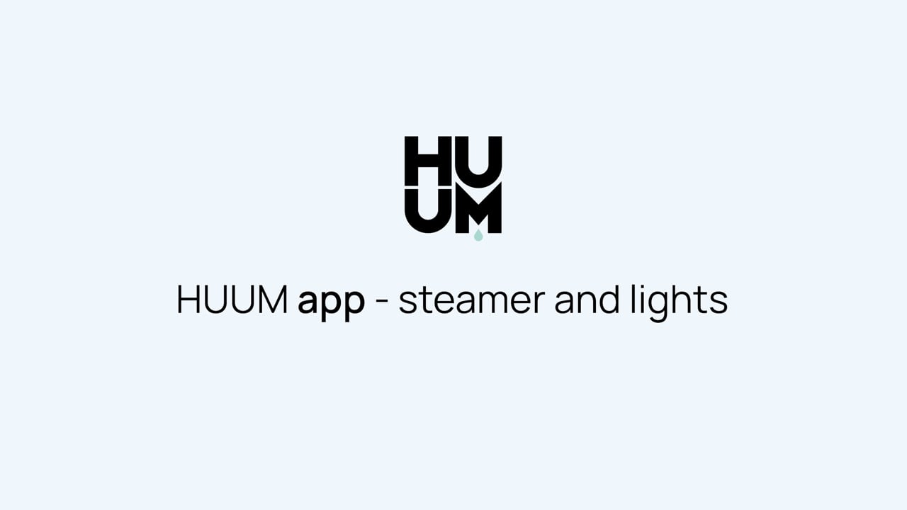 HUUM app - steamer and lights