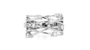.50 ct. t.w. Lab-Grown Diamond Highway Ring in Sterling Silver