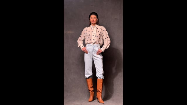 Camisa Crepe Poá Flávia
