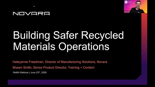 Building Safer Recycled Materials Operations