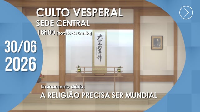 Capa do vídeo do “Culto Vesperal | Sede Central - 30/06/2026”.