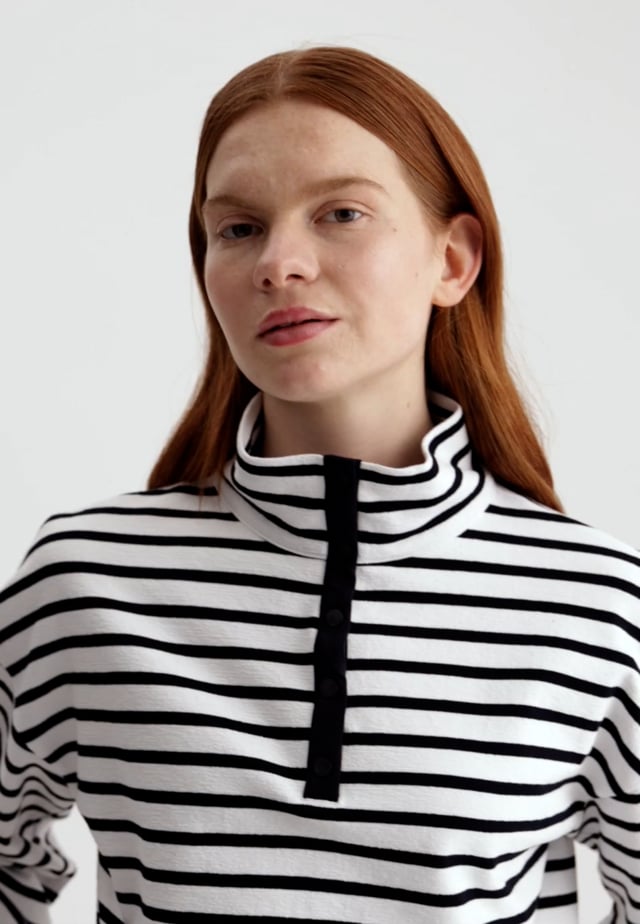 COTTON STRIPED SWEATSHIRT - MOLLO video