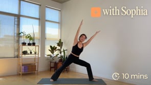 Morning vinyasa yoga flow to build strength + feel grounded