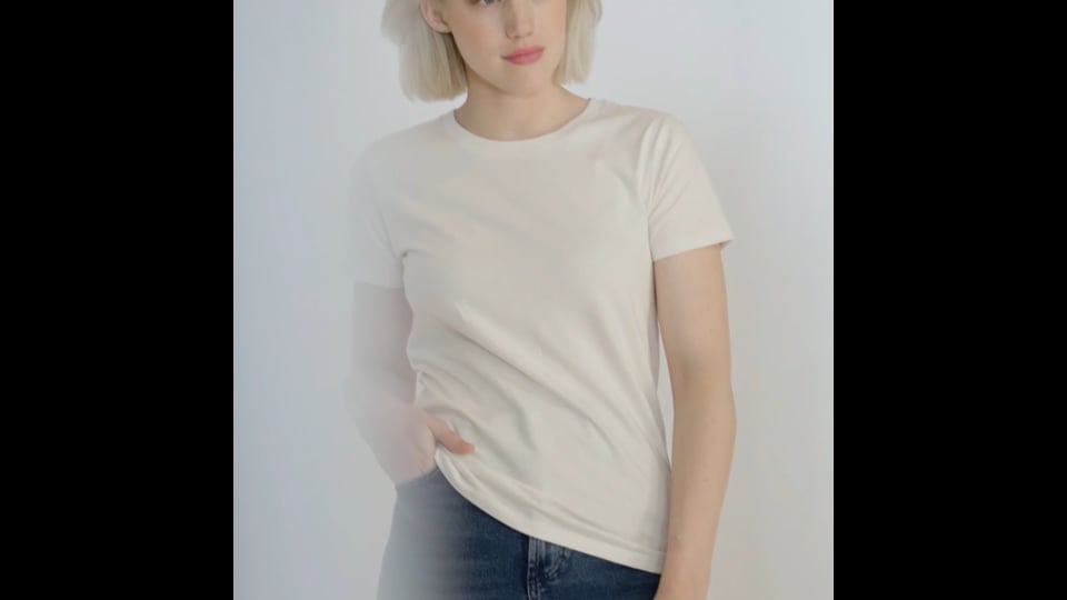 TEE-SHIRT BLANC FEMME 'IMPERIAL' 190 GR/M²