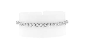 3.00 ct. t.w. Bezel-Set Lab-Grown Diamond Tennis Bracelet in Sterling Silver