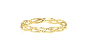 Italian 10kt Yellow Gold Braided Ring