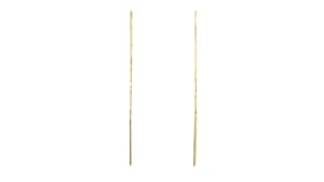 Italian 10kt Yellow Gold Box-Chain Threader Earrings