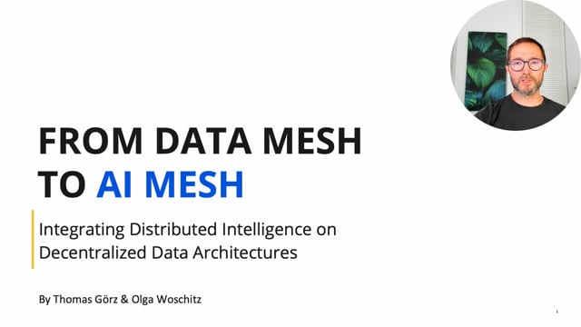 From Data Mesh to AI Mesh: Integrating Distributed Intelligence on Decentralized Data Architectures