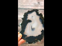 Achatscheibe black