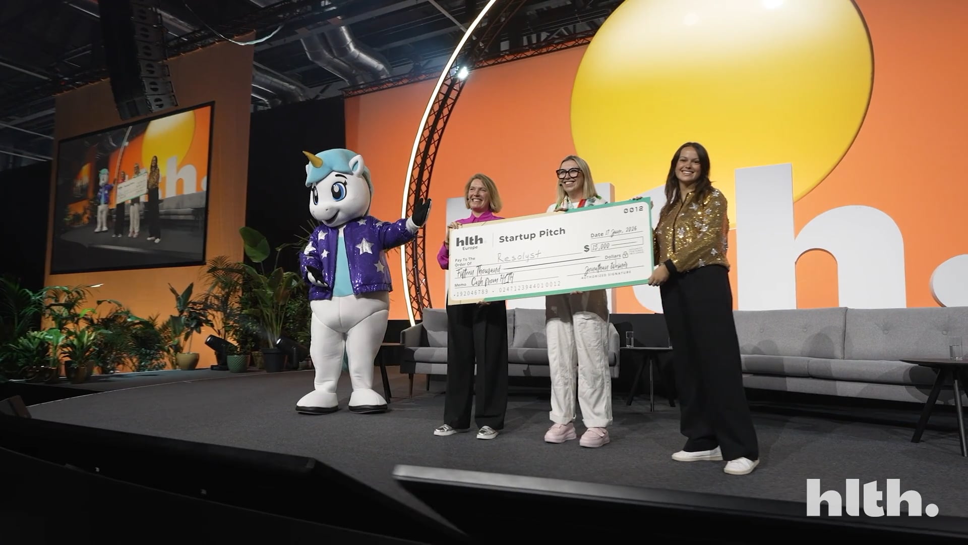 Startup pitch winner
