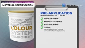 What are the Liquid Membrane Checks Prior to Installation?