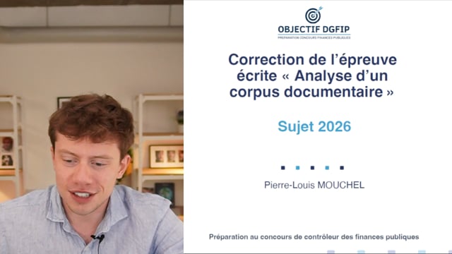 Correction en direct de l’analyse de dossier de la session 2026 !