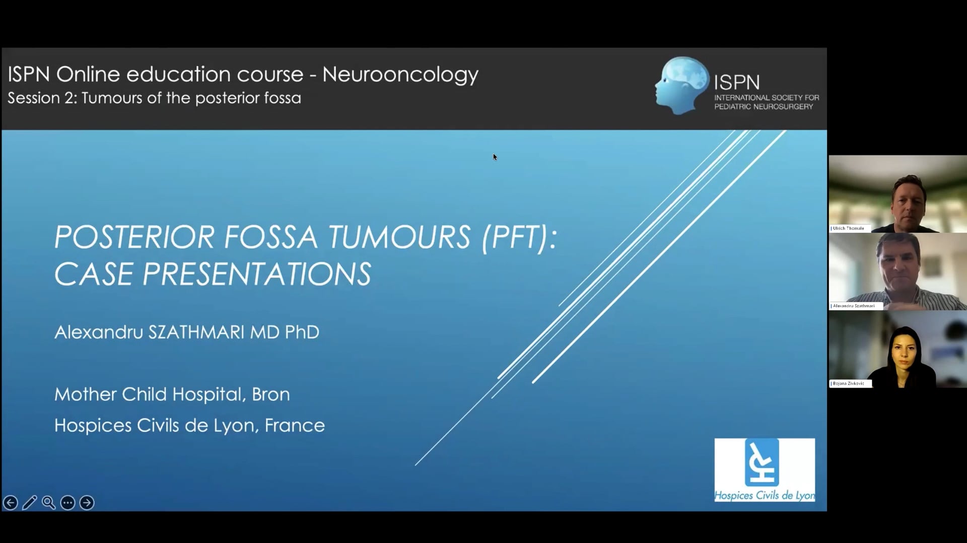 ISPN Webinar 6/26 – Neuro Oncology – Posterior Fossa Tumors (PFT): Case Presentations