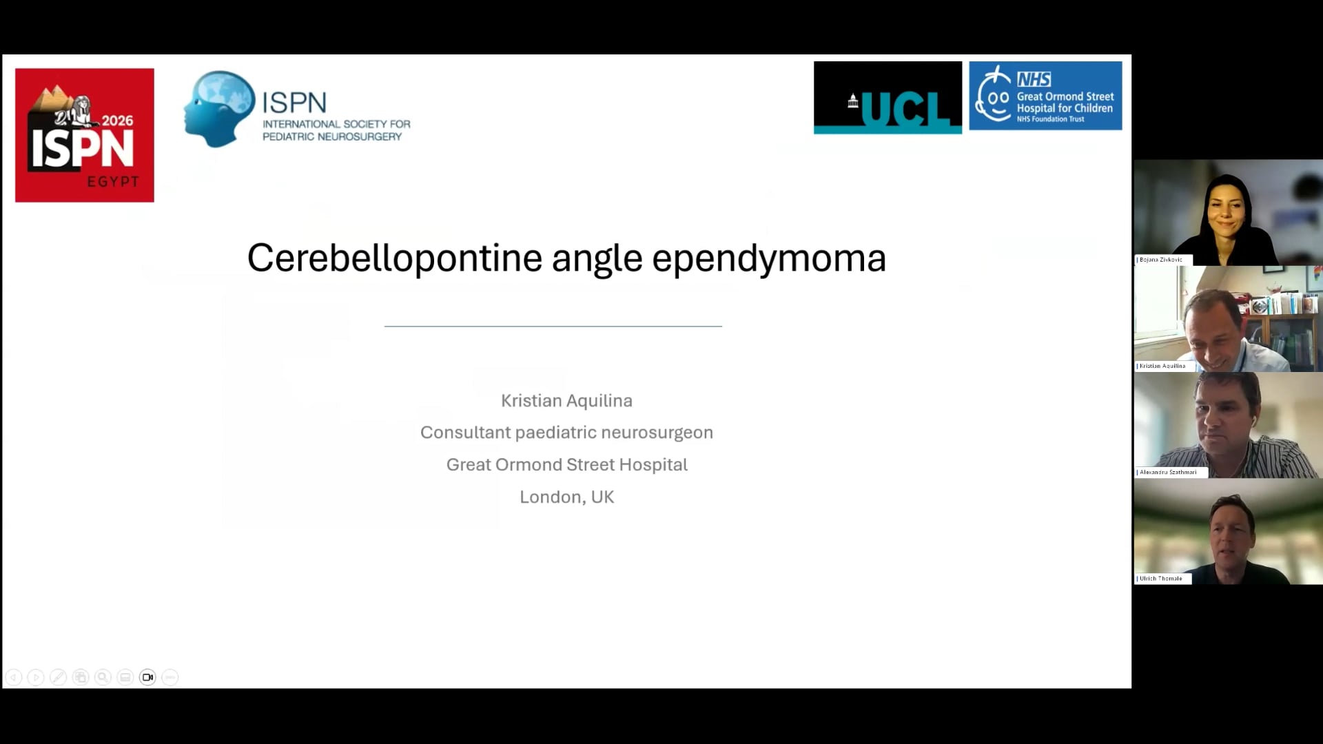 ISPN Webinar 6/26 – Neuro Oncology – Cerebellopontine Angle Ependymoma