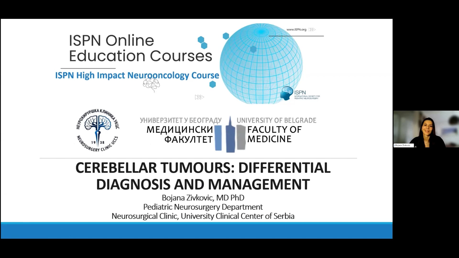ISPN Webinar 6/26 – Neuro Oncology – Cerebellar Tumors: Differential Diagnosis and Management