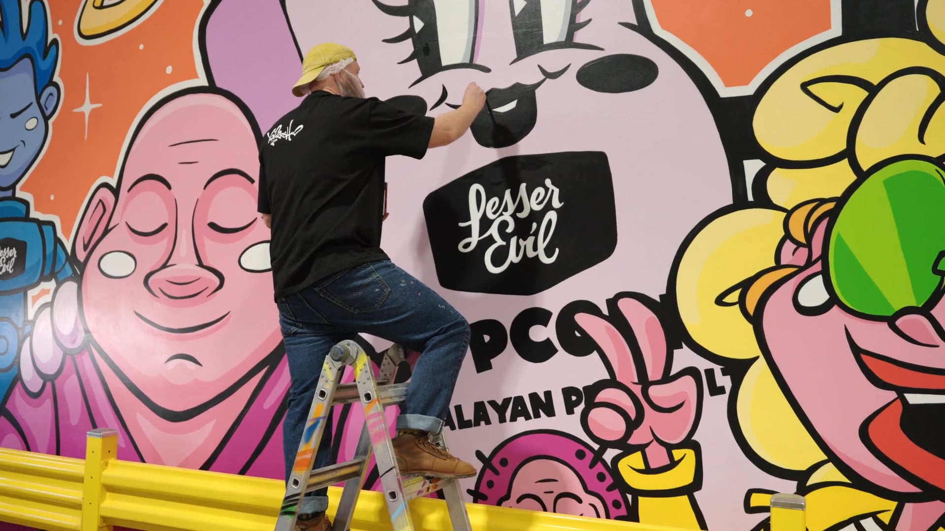 Lesser Evil - Factory Mural by Yedi