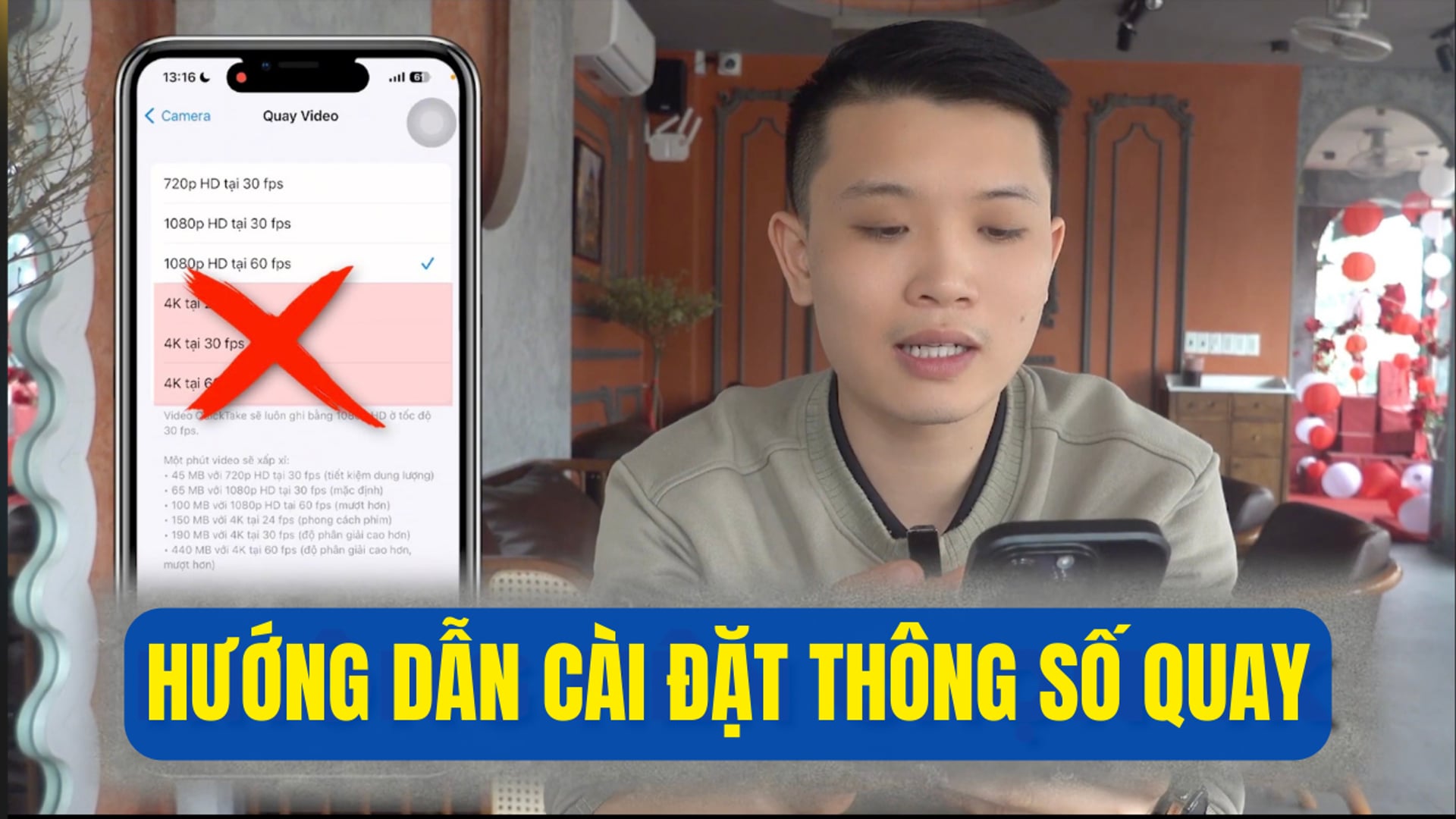 Cài đặt và review các tính năng quay trên iphone
