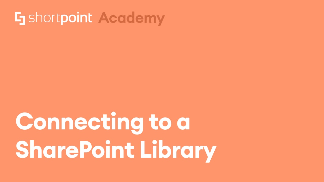Connecting to a SharePoint Library thumbnail