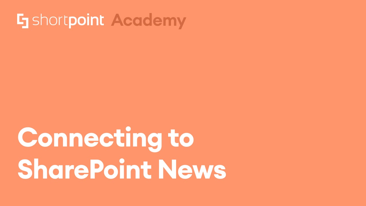 Connecting to SharePoint News thumbnail