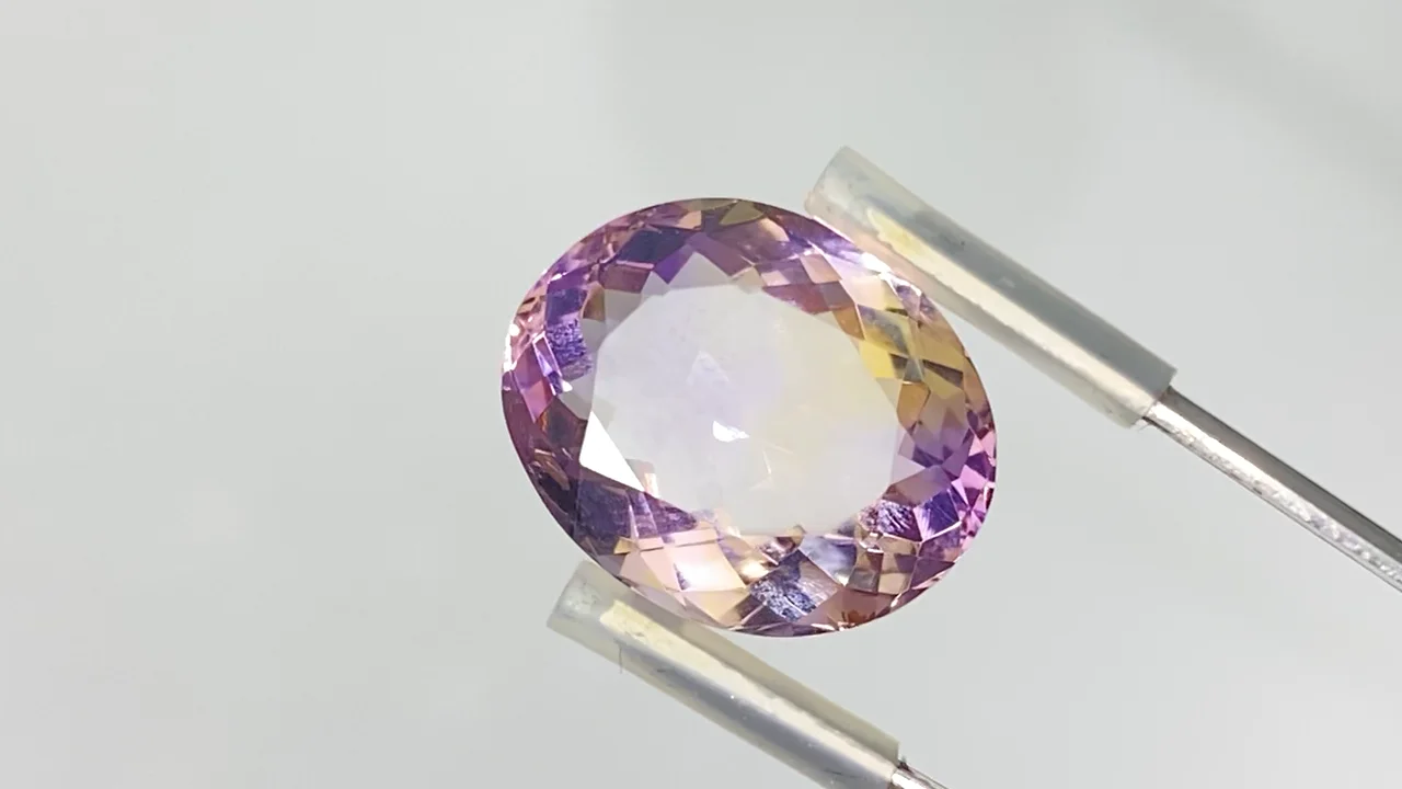 宝石質アメトリン AAA ルース ファセットカット 1個 NO.56【1点もの