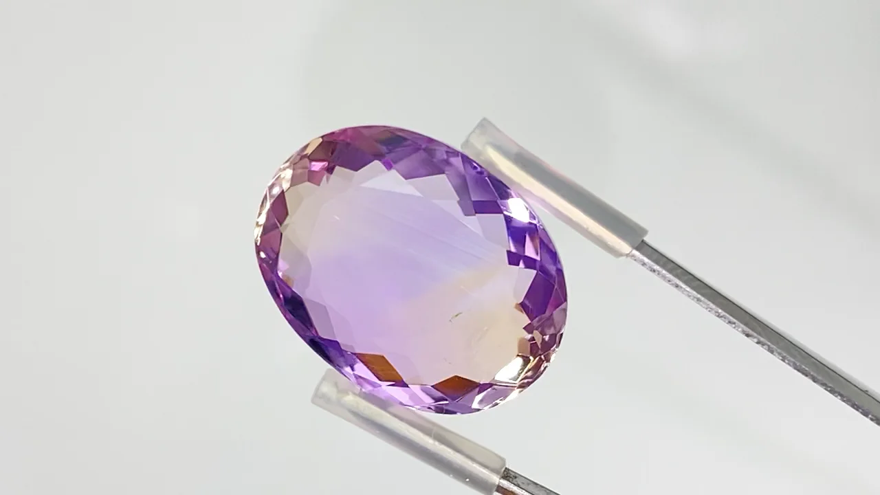 宝石質アメトリン AAA ルース ファセットカット 1個 NO.63【1点もの