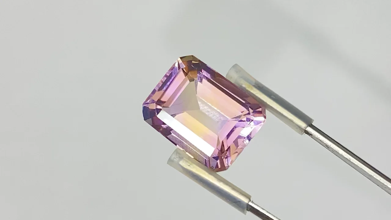 宝石質アメトリン AAA ルース ファセットカット 1個 NO.58【1点もの