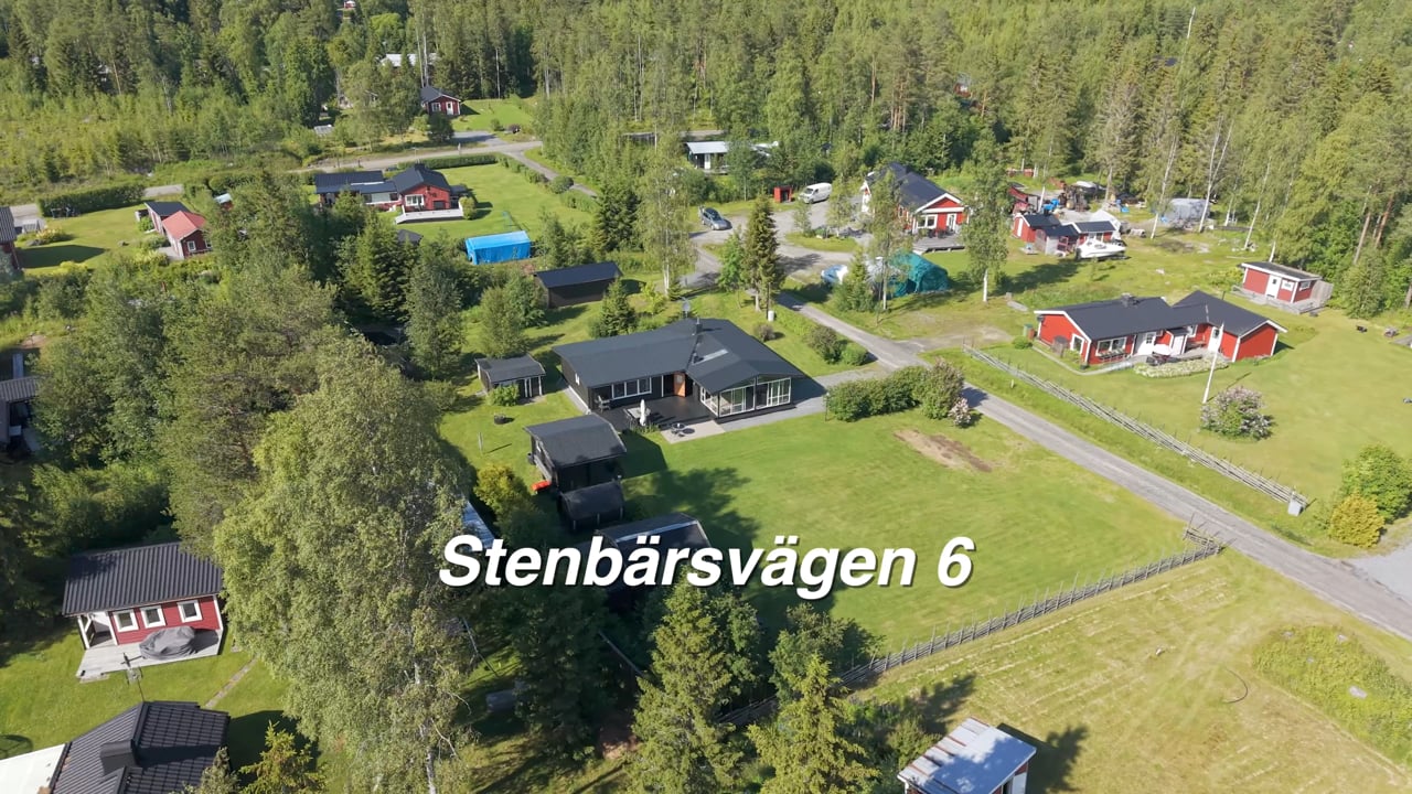5 rum Villa på Stenbärsvägen 6 Sörmjöle Umeå kommun - video