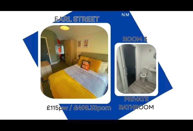 Double Rooms on Earl Street, Grimsby 🏠 Main Photo