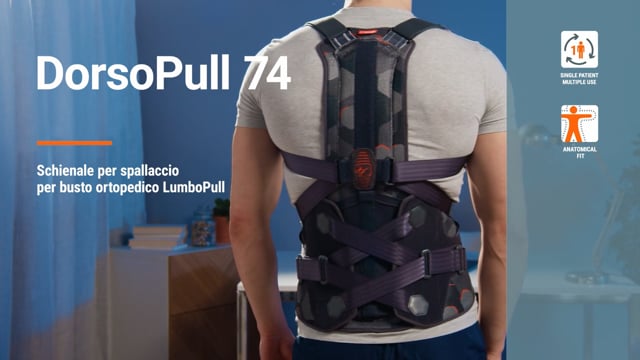 DorsoPull 74 - Schienale per spallaccio per busto ortopedico Lumbopull