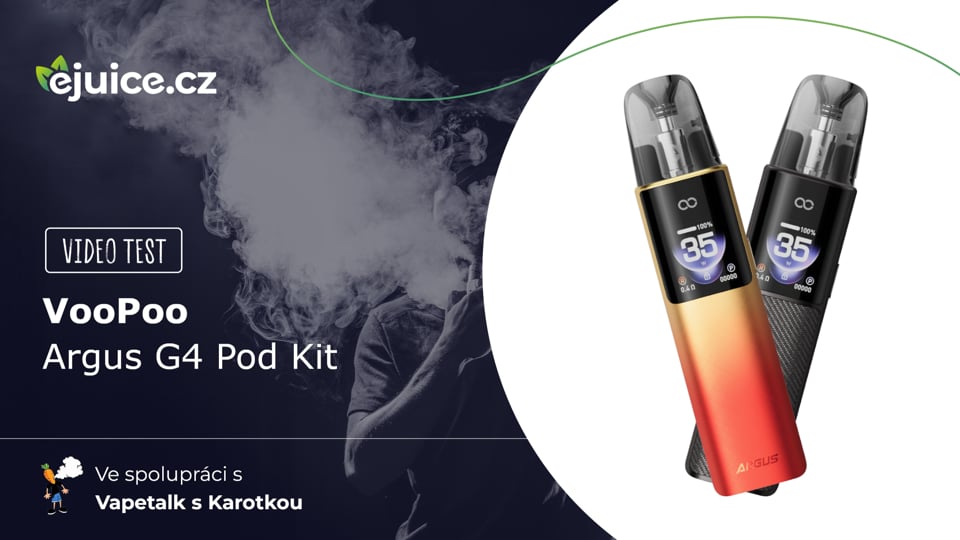 VooPoo Argus G4 Pod Kit - video test (CZ)