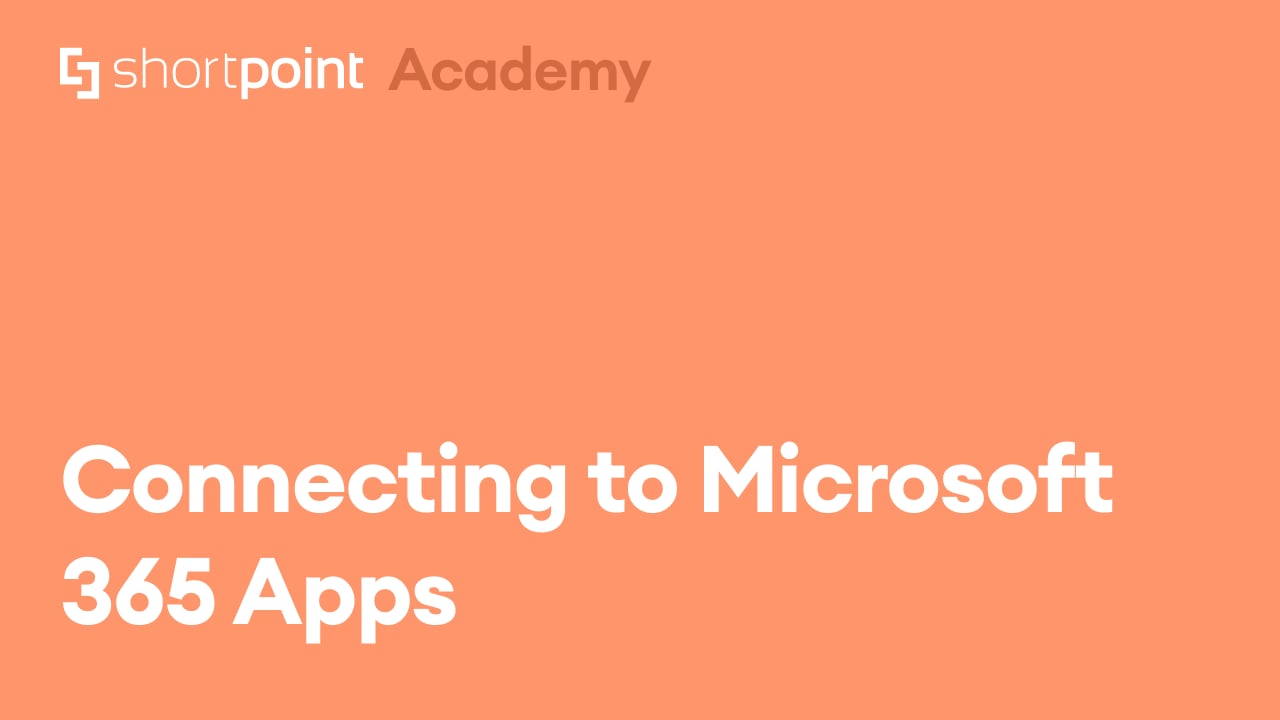 Connecting to Microsoft 365 Apps thumbnail