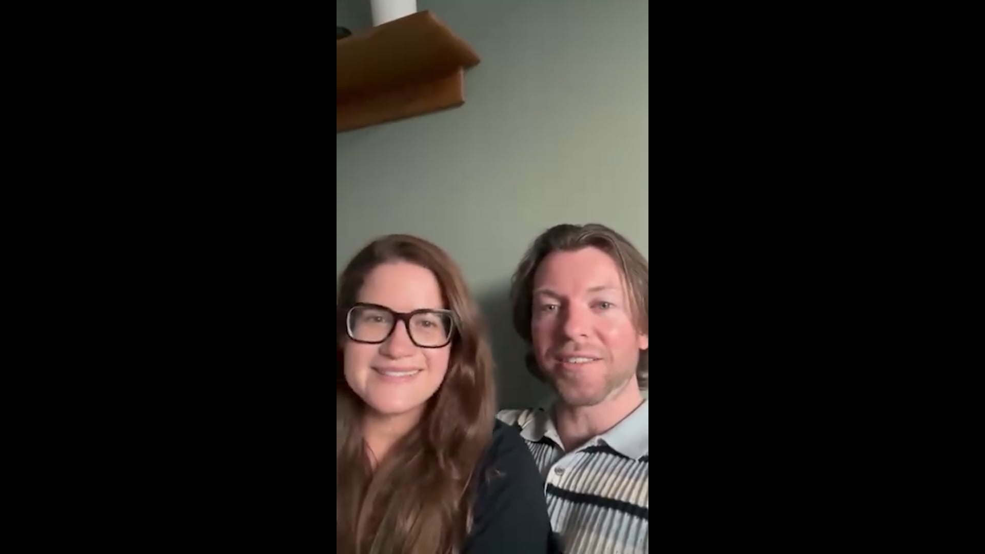 Ewelina and Mitchell's reaction to their wedding video