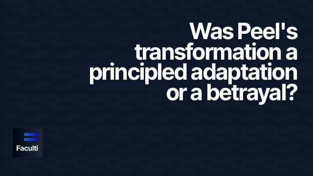 Whigs, Tories, Peel and Conservative transformation