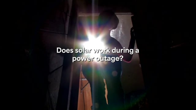 Does solar work during a power outage?