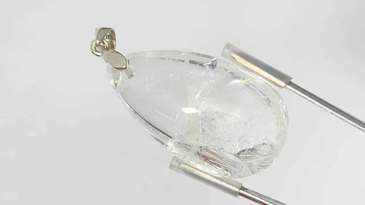 クリスタルインクリスタル ペンダントトップ シルバー925製 NO.129【1