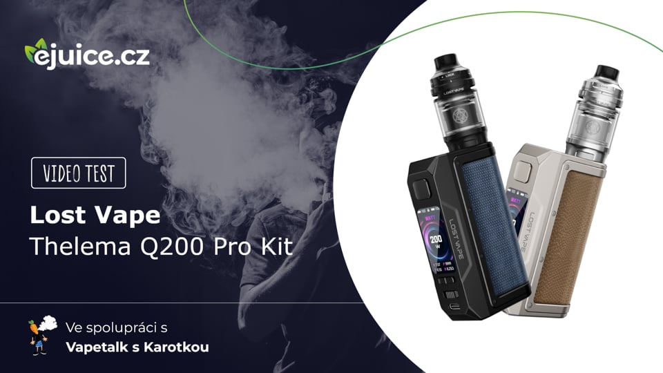 Lost Vape Thelema Q200 Pro Kit - video test (CZ)