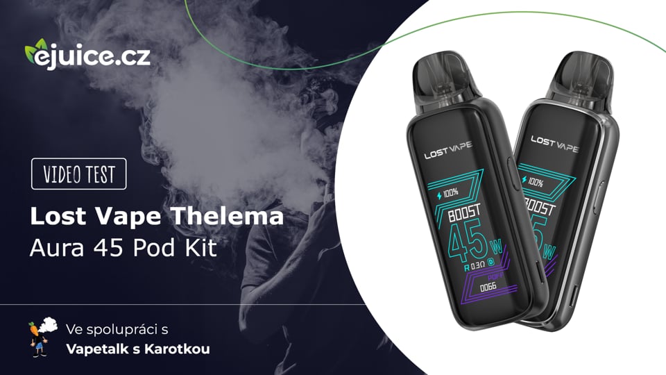 Lost Vape Thelema Aura 45 Pod Kit - video test (CZ)