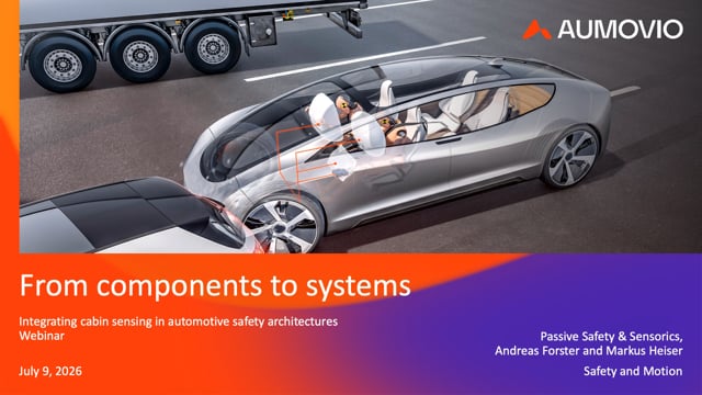 From components to systems: Integrating cabin sensing in automotive safety architectures